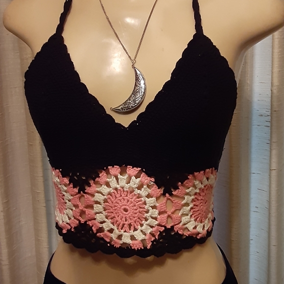 Crochet Boho Halter Top - Picture 2 of 5